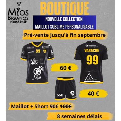 Nouvelle Collection maillot personnalisable / short sublimé N1